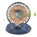 Car Fan Strong, Airflow Cooler Single Head, 4.33x4.33in Plegable Vehicle Cooling, 3 Speed Usb Powered, Portable Cooling Fan for Suvs, Rvs, Trucks, Sedanes, Cruceros