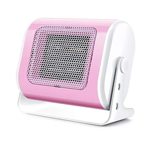 N/A Calentador eléctrico doméstico de Escritorio Calentador Calentador eléctrico doméstico de 500 W Pequeño (Color: Rosa) (Rosa)