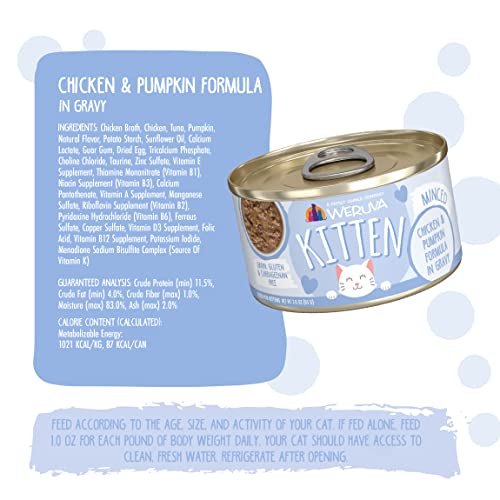 Weruva Kitten, Chicken & Pumpkin Formula In Gravy, 3Oz Can (Pack Of 12) #TOP3