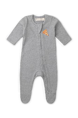 Image of monica + andy Double Zipper One Piece, 100% Organic Baby Clothes for Girls & Boys, Unisex, Preemie, Newborn & Infant Sizes
