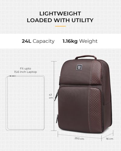 Image of EUME Premium 15.6 in Laptop bags for Men & Women Office Use | Stylish Backpack Bag | Spacious Backpack for Travelling | 24L Zenith