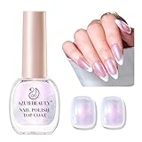 AZUREBEAUTY Nail Polish Top Coat, Glitter Dust Quick Dry Salon-Quality Lacquer，Long Lasting, Air Dry Formula, Smooth Finish Glossy for Nail Art