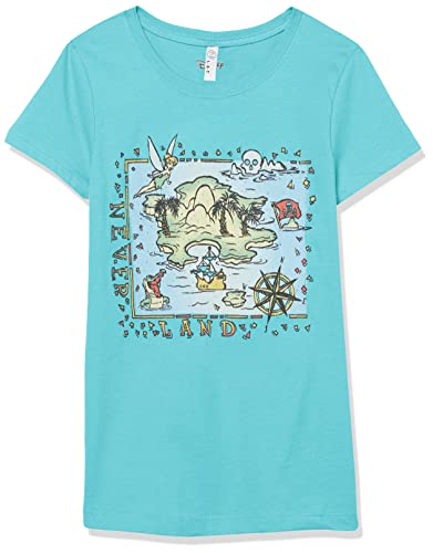 T-shirt Disney Never Land fille en coton bleu tahi taille grand L