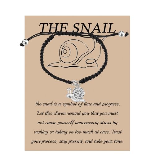MAOFAED Snail Handmade Bracelet For Men Women The Snail Is A Symbol Of Time And Progress Snail Lover Gift (the snail br)