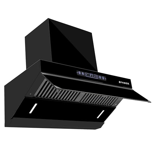 Faber 60cm 1500m³/hr Autoclean Kitchen Chimney|Digital Display|Filterless|Slant Body|T-Shape Panel|Touch+Gesture|12Yr on Motor,5Yr Comprehensive Warra