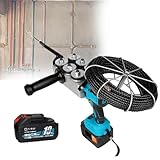 Máquina de encordado para electricistas: herramienta enhebradora de pared con motor sin escobillas, operación con un botón, velocidad de 40 m/min para proyectos de renovación