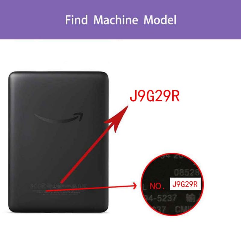 Kindle 10th Gen 2019 Case - Auto Sleep/Wake Cover - Human Skeleton Design - Ultra Slim PU Leather Shell