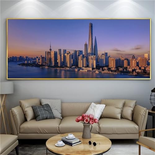 Peinture diamant grand format 40x80cm avec strass brillants haute adhérence contre le décollement
