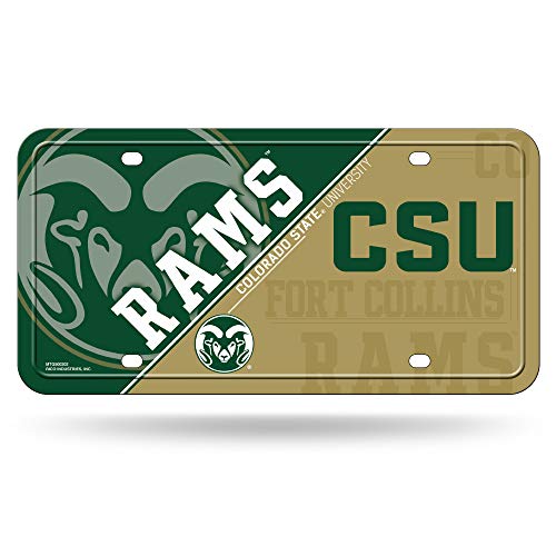NCAA Colorado State Rams Metal License Plate Tag