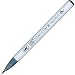 Zig Clean Color Real Brush Marker Pen 092 Blue Grey