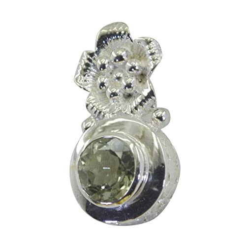 Pendentif améthyste verte en argent, le cadeau d'anniversaire idéal