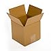 Pratt PRA0009 Recycled Corrugated Cardboard Single Wall Standard Cube Box with C Flute, 6" Length x 6" Width x 6" Height, (Pack of 25)