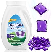 240 Count Laundry Detergent Pods Bulk Laundry Detergent Soap Pacs Ultra Concentrated for Clean Clothes Stain Fighting Fresh ScentLavender Scent