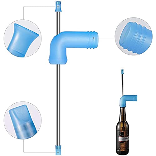 Bier Snorkel, Bier Snorkel Bier Bong, Bier Snorkel Dispenser, Drinken Bier Dispenser Trechter Tool, Blauw, Met Een… - Afbeelding 6