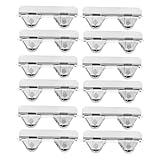 Construction robuste : fabriquée en acier inoxydable, elle supporte des charges lourdes et convient à diverses configurations d'affichage, comme poulie de vitrine ou pour le remplacement de poulies de meubles