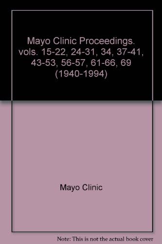 Mayo Clinic Proceedings by Mayo Clinic