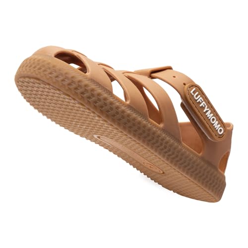 Image of Luffymomo Boys Girls Closed Toe Sandals Lightweight Beach Water Shoes Adjustable Summer Outdoor Sandal for Toddler /Little Kids