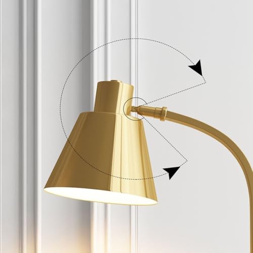 Lámpara de pie con estantes para un salón moderno y acogedor 5