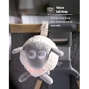 Sweet dreamers rechargeable ewan deluxe gray baby toddler white noise sound machine cry sensor nightlight 10 soothing sounds continuous or timer playback machine washable  urban country home decor