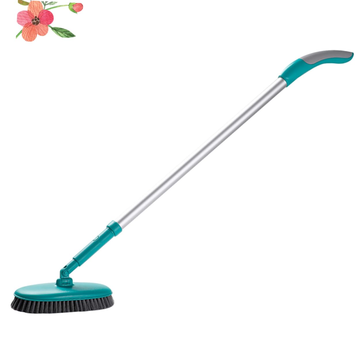 Cepillo de Limpieza de Piso de Mango Flexible Herramienta de para Azulejos Durable para Hogar y Baño