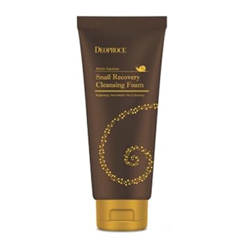 Deoproce Snail Recovery Cleansing Foam Korean Skin Care for Hydration and Deep Cleansing, 170g