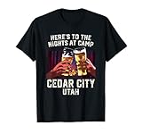 Photo Gallery ecco le notti al campeggio cedar city camping utah camper maglietta Photo Gallery ecco le notti al campeggio cedar city camping utah camper maglietta