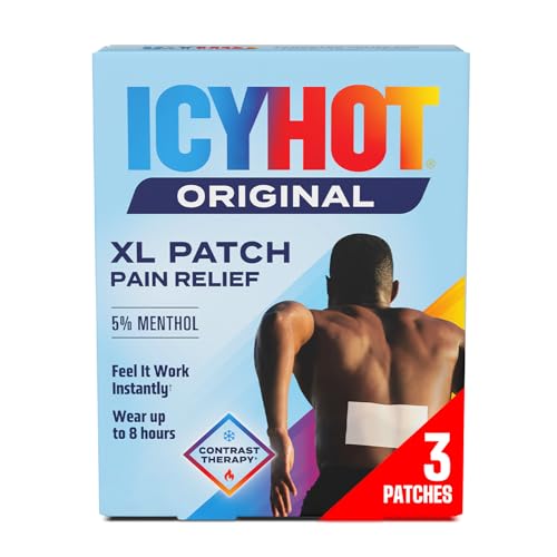 Icy Hot Extra Strength Medicated Patch, XL Back & Large Areas, 3 Count