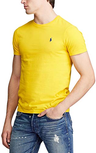 Image of Polo Ralph Lauren Mens Crew Neck T-Shirt (M, SlickerYellow)