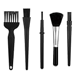 PC Reinigungsset,5 Stück Nylon Antistatische Bürste,Tastatur Reinigungsset Reiniger Bürste Klein Reinigungspinsel Kit Reinigungs Pinsel Kit Computer Reinigungsset Bürstes für Tastatur Laptop Kamera