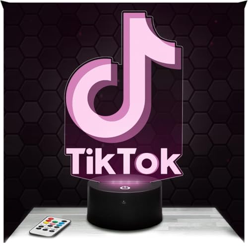 Lampe de chevet, Veilleuse Tactile Snapchat Lampe 3D LED illusion, Idée cadeau Noël anniversaire garçon et fille Lampe de nuit chambre d'enfant ou adulte