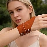 Generisch Neuheiten 2026 Handgelenkschmuck für Events & Partys, handgefertigter Schmuckstil, Armschmuck für Themenfeiern, einzigartige, Festivalschmuck (Brown, 55x14cm)