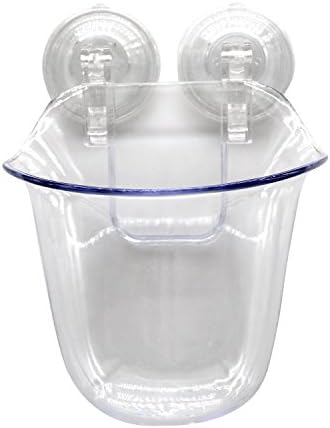 Suction Cup Toothbrush Holder, Eshop99 Bathroom Toothbrush and Toothpaste Holder for Home Shower Mirror-Clear
