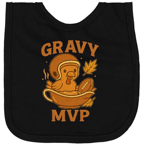 inktastic Gravy MVP Thanksgiving Turkey Football Humor Newborn Bib