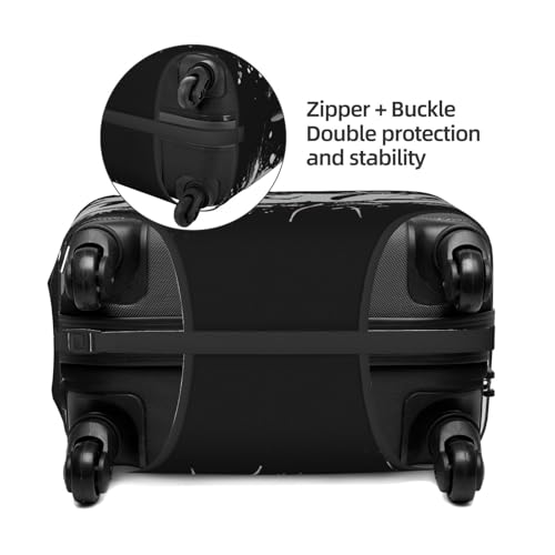 Words Jesus Graffiti Aesthetic Elastic Travel Luggage Covers Dustproof Scratch-Resistant Suitcase Protector Fit 22-24 Inch2