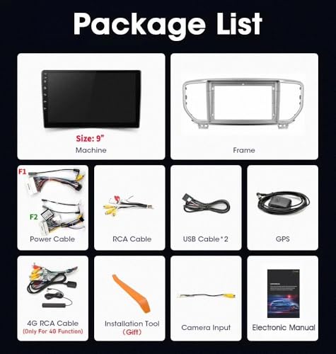Pantalla Carplay para KIA Sportage 4 con Android Auto inalámbrico y 64G 7