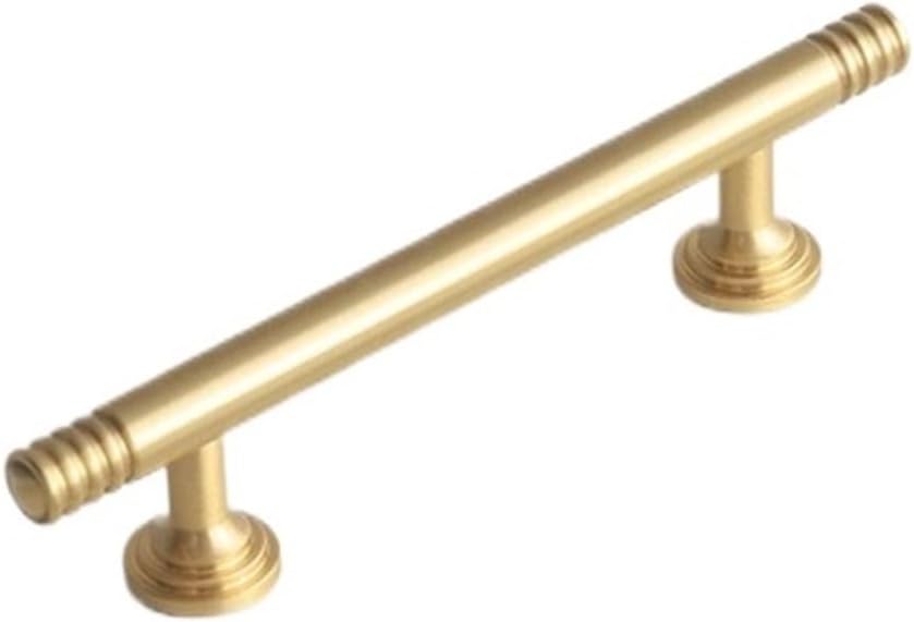 Simple Light Luxury Brass Brass Cabinet Wardrobe Door Drawer Ring Pendant Hanging Handle (Size : 1035 128 Copper Coffee)