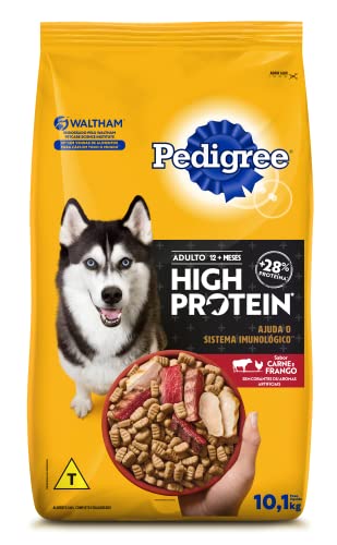Ração Pedigree High Protein Cães Adultos Carne e Frango 10,1kg