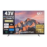 FPD チューナーレステレビ 43V型 4K Google TV ネット動画 スマートテレビ HDR10 Dolby Vision Dolby Atmos MEMCテクノロジー Google Cast内蔵 音声検索対応 VESA規格 （CG43-C2 2026年 モデル）