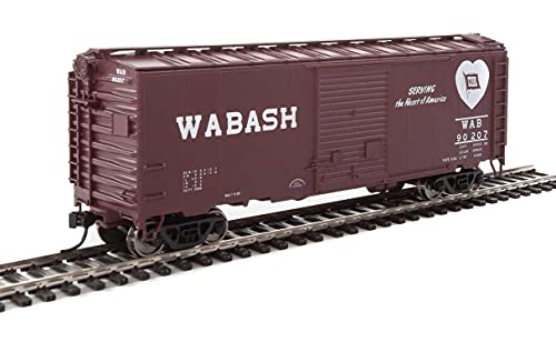 Walthers HO Scale 40' ACF Welded Boxcar/8' Door Wabash (Heart of America) #90207