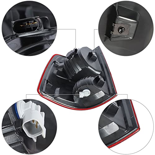 Wflnhb 1 Pair Tail Light Replacement For 2009-2018 Dodge Ram 1500 2500 3500 Taillamp Rear Break Light Lamp Assembly 55277415Af 55277414Af Passenger And Driver Side #TOP2