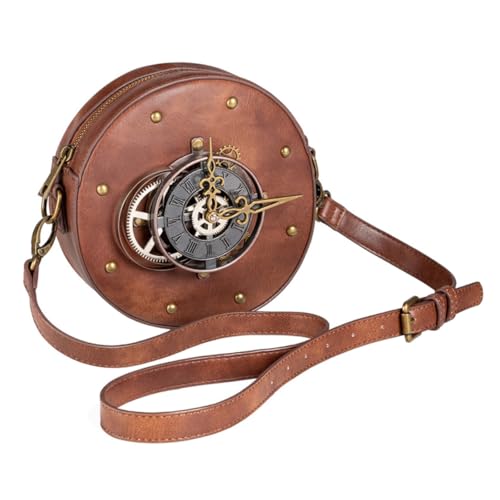 Sac Bandoulière Vintage Steampunk Idéal pour Sorties Citadines et Festivals