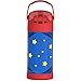 THERMOS FUNTAINER Water Bottle with Straw - 12 Ounce - Kids Stainless Steel Vacuum Insulated Water Bottle with Lid, Superman