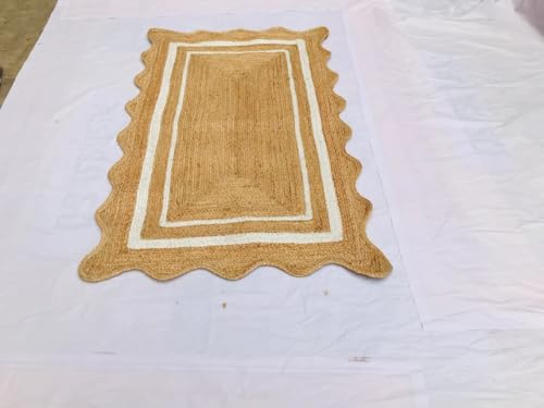 Tapis de zone en jute fait main INDACORIFY 122x152 cm, l'âme de l'artisanat vintage chez vous - 7