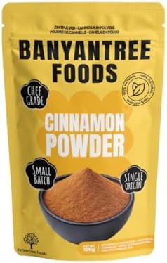 BanyanTree Foods Cinnamon Powder | Cinnamon Ground 100g~ All Natural| Ideal for Cooking and Baking
