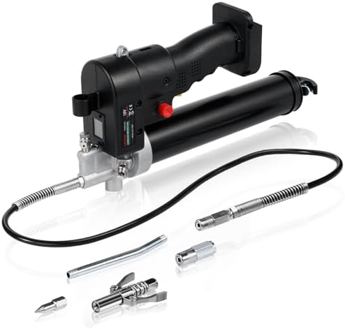 Pistolet à Graisse électrique Sans Fil Seesii - Pression 12000 PSI, Débit 5.3 Oz/min, Batterie 2*4000mAh, LED - Neuf