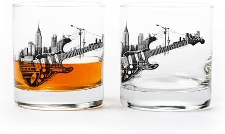 Whiskey Glasses by Black Lantern - Electric Guitar Cityscape Rock...