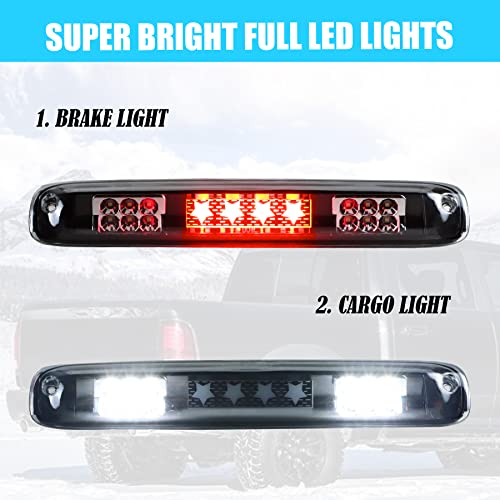 Dibanyou High Mount Stop Tail Light Assembly Led Third 3Rd Brake Light Waterproof Cargo Light For 2007 Chevrolet Silverado 1500/ 2500/ 3500 & Hd Classic,01-06/99-06 Gmc Sierra 1500/ 2500/ 3500 #TOP5