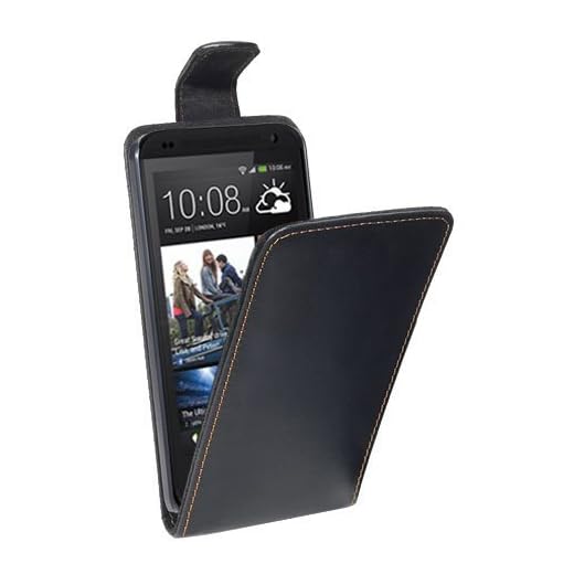PEDEA Flipcase Hülle für HTC Desire 310 Tasche, schwarz