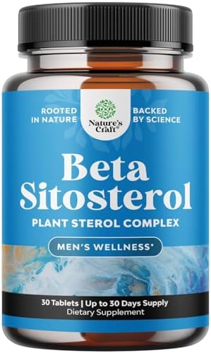 Plant Sterols & Stanols Beta Sitosterol for Men Prostate Supplements - 30ct
