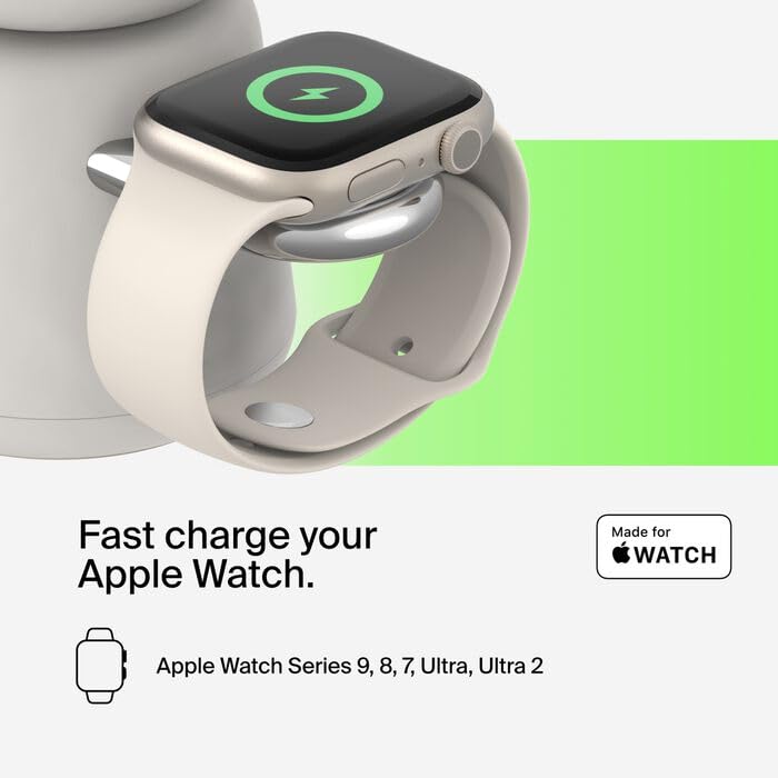 Belkin Wiz027myh37 Caricabatterie Per Dispositivi Mobili Orologio, Auricolare, Smartphone Bianco Usb Carica Wireless Ricarica Rapida Interno (boostch